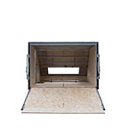 AmeraLite BLAST Aluminum Snow Trailer Rear with ramp down