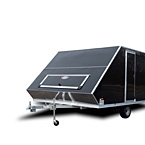 AmeraLite BLAST Aluminum Snow Trailer Front 3/4 