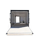 Elevation Combo-Hauler Exterior (Rear Ramp Down and Front Ramp Down)